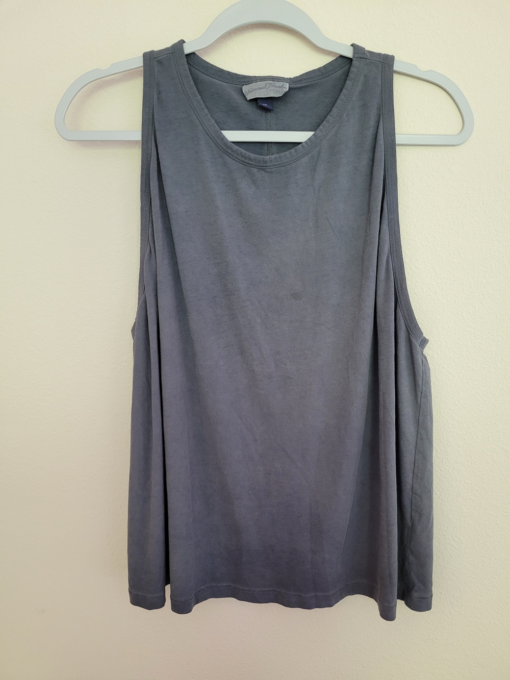 Universal Thread Washed Charcoal Scoop Neck Tank